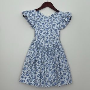 Amy Too! Children's Girls Dress Blue and White Size 7
